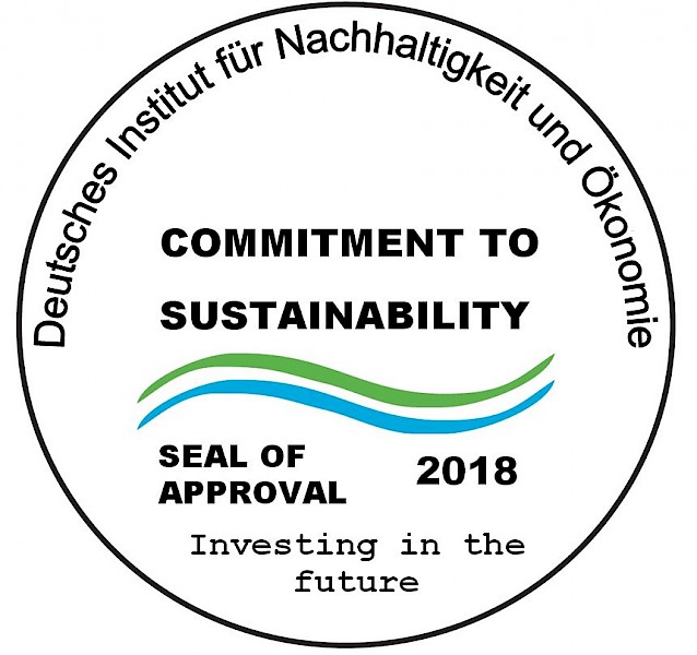 Seal of Approval 2018: "Commitment to Sustainability"